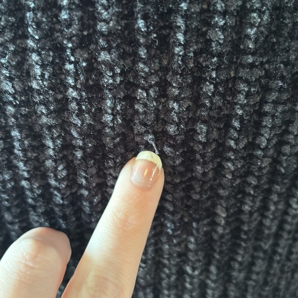 Black Chenille Mossimo Supply Co. Sweater - Picture 6 of 11